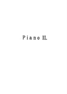 Feramors: Danses des bayadères No.2, for two pianos eight hands – piano II part by Anton Rubinstein