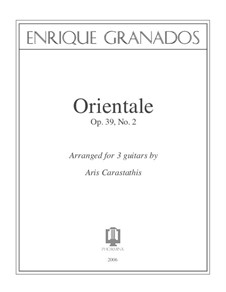 Dance No.2: For three guitars by Enrique Granados