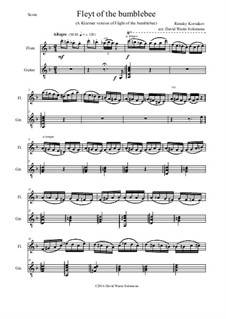 Flight of the Bumblebee: For flute and guitar by Nikolai Rimsky-Korsakov