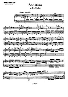 Three Sonatinas for Piano, WoO 47: Sonatina No.1 in E Flat Major by Ludwig van Beethoven