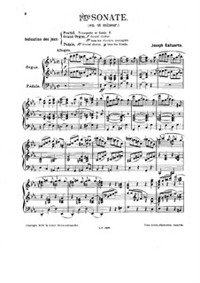 Two Sonatas: For organ by Joseph Callaerts