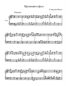 Прелюдия и фуга для фортепиано, Op.9 No.3: Прелюдия и фуга для фортепиано by Stanislav Magen