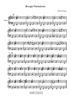 Boogie Variations: Für Klavier by Eckhard Deppe