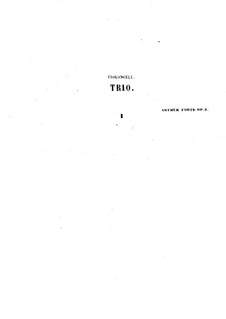 Piano Trio No.1 in C Minor, Op.5: Parts by Arthur Foote