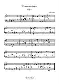 Lied - und Choralvorspiele. Band 6: Nr.7 Gott gab uns Atem by Eckhard Deppe