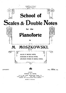 School of Scales and Double Notes, Op.64: Books II-IV by Moritz Moszkowski