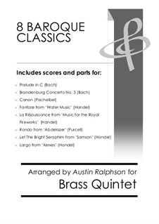 8 Baroque Classics - brass quintet bundle / book / pack: 8 Baroque Classics - brass quintet bundle / book / pack by Johann Sebastian Bach, Henry Purcell, Georg Friedrich Händel, Johann Pachelbel