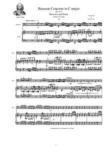 Concerto for Fagotto, Strings and Cembalo in C Major, RV 471: Version for bassoon and piano by Antonio Vivaldi