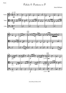 7 Preludes & Fantasias for String Trio: Complete set by Jason Sullivann