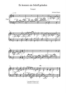 Lied - und Choralvorspiele. Band 2: Nr.1 Es kommt ein Schiff geladen by Eckhard Deppe