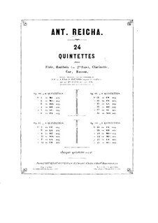 Woodwind Quintet in D Major, Op.91 No.3: Oboe part by Anton Reicha