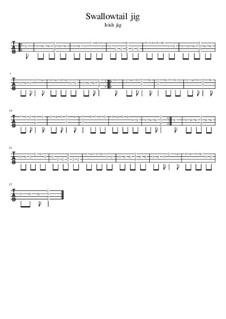 Swallowtail jig: Swallowtail jig by Unknown (works before 1850)