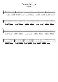 Drowsy Maggie: For ukulele tab by folklore