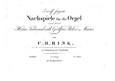 Twelve Postludes for Organ, Op.48: Twelve Postludes for Organ by Christian Heinrich Rinck