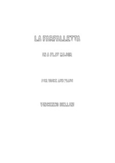 La farfalletta: A flat Major by Vincenzo Bellini