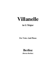 Les nuits d’été (Summer Nights),  H.81 Op.7: No.1 Villanelle (G Major) by Hector Berlioz