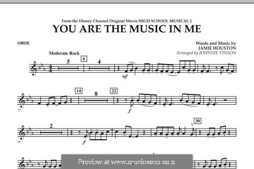 You are the Music in Me (High School Musical 2): Oboe part by Jamie Houston