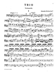 Piano Trio in F Sharp Minor, Op.17: Cello part by Alexander Winkler