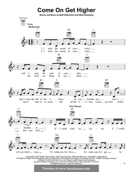 Come On Get Higher: For ukulele by Mark Weinberg