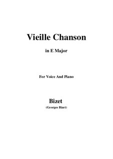 Vieille chanson (A Song of the Woods): E Major by Georges Bizet