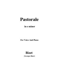 Pastorale: E minor by Georges Bizet