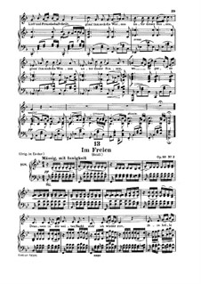 Im Freien (In the Open), D.880 Op.80 No.3: For low voice and piano by Franz Schubert