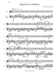 Sketch in D Dorian No.2: For viola and guitar by David W Solomons