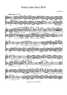 Violin Cello Duet in A minor: Violin Cello Duet in A minor by Brian Ellis