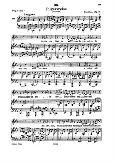Pilgerweise (Pilgrim's Song), D.789: For low voice and piano by Franz Schubert