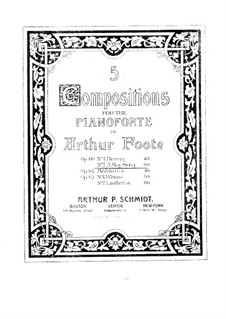 Two Pieces, Op.60: No.2 A May Song by Arthur Foote