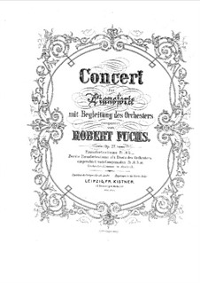 Piano Concerto, Op.27: For two pianos four hands – part by Robert Fuchs