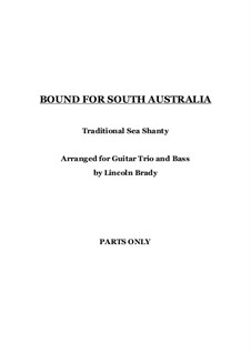 Bound for South Australia: For guitar ensemble by folklore