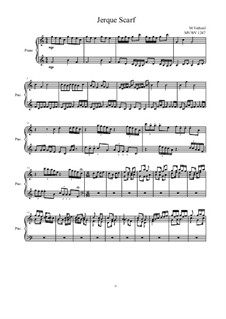Jerque Scarf for Piano, MVWV 1247: Jerque Scarf for Piano by Maurice Verheul