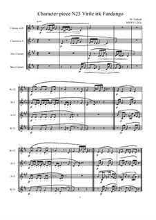 Musica sanitatem: No.25 for Bass clarinet quartet, MVWV 1242c by Maurice Verheul