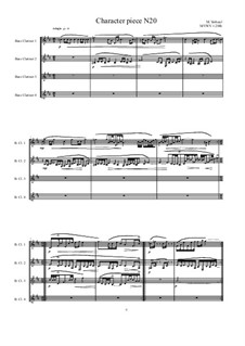 Musica sanitatem: No.20 for Bass clarinet quartet, MVWV 1238b by Maurice Verheul