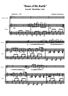 Dance of hte Beetle from the 'Thumbeline' suite: For clarinet and piano by Vladimir Solonskiy