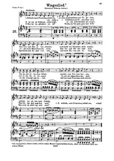 Lullaby, K.350: For low voice and piano by Wolfgang Amadeus Mozart