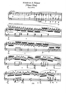 No 11 In A Minor Etudes Op 25 By F Chopin Free Download On Musicaneo