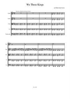 Chamber version: For string quartet by John H. Hopkins Jr.