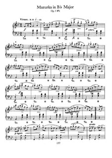 Mazurkas, Op.7: No.1 in B Flat Major by Frédéric Chopin
