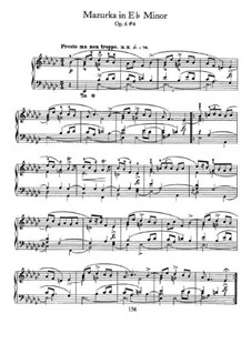 Mazurkas, Op.6: No.4 in E Flat Minor by Frédéric Chopin
