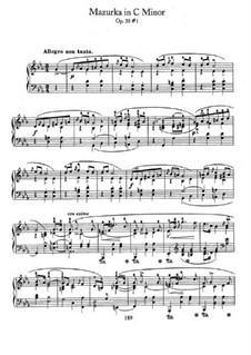 Mazurkas, Op.30: No.1 in C Minor by Frédéric Chopin