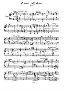 Complete Concerto: Version for piano by Frédéric Chopin