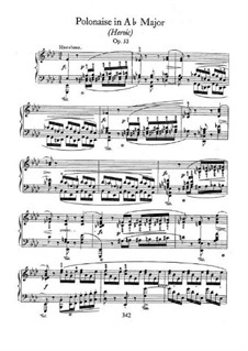 Polonaise in A Flat Major 'Heroic', Op.53: For piano by Frédéric Chopin