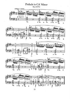 No.10 in C Sharp Minor: For piano by Frédéric Chopin