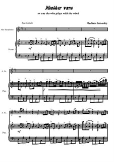 Weather vane: For alto saxophone and piano by Vladimir Solonskiy