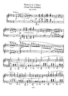 Waltzes, Op.34: No.1 in A Flat Major by Frédéric Chopin
