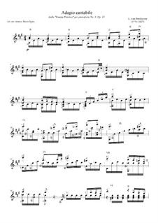 Movement II: For guitar by Ludwig van Beethoven