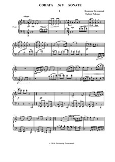 Sonate No.9 for piano: Movement I by Vladimir Polionny
