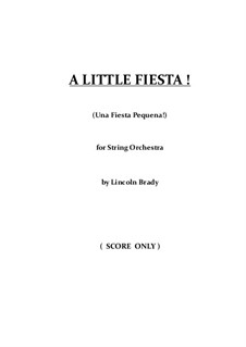 A Little Fiesta!: For string orchestra - score only by Lincoln Brady